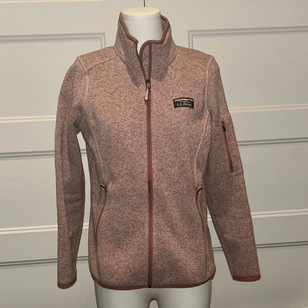 Women's L.L.Bean Sweater Fleece Full-Zip Jacket Sz Sm